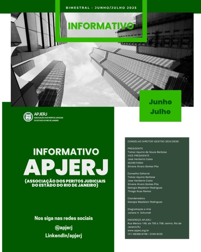 Informativo da APJERJ referente ao bimestre Junho/Julho